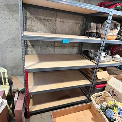 Metal storage shelf