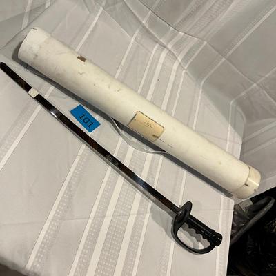 Fencing sword with case