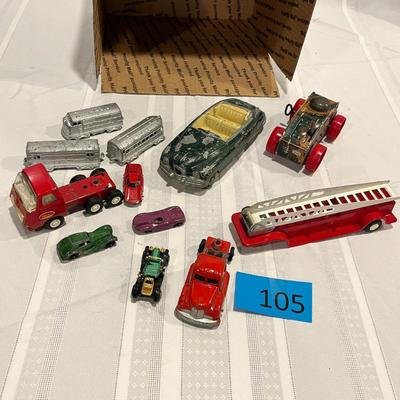 Vintage metal toy lot