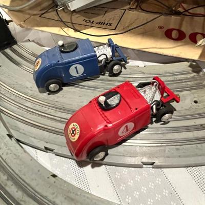 Vintage slot car track & pieces