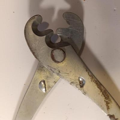 Variety of pliers with a leather plier case