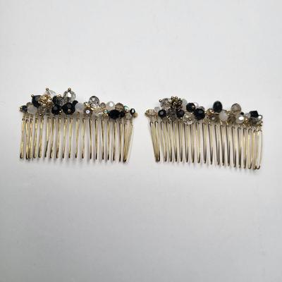 Crystal Jeweled Hair Combs & Clips