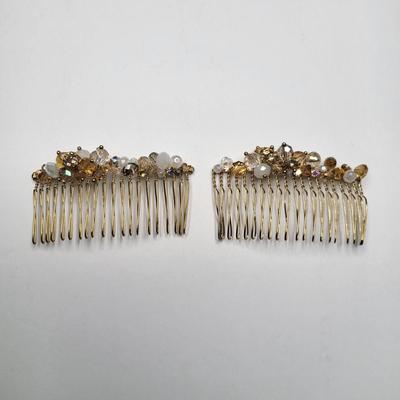Crystal Jeweled Hair Combs & Clips