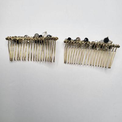 Crystal Jeweled Hair Combs & Clips