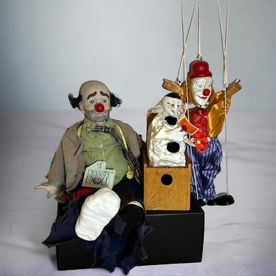 Clown Toy Figurine Lot