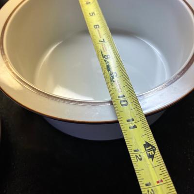 Lot Dansk Bistro Christianshavn Brown Trim Serving Ware