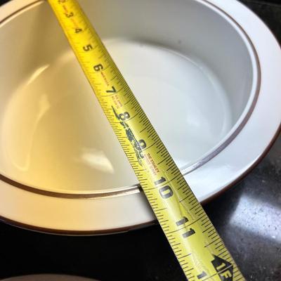 Lot Dansk Bistro Christianshavn Brown Trim Serving Ware