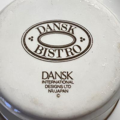 Lot Dansk Bistro Christianshavn Brown Trim Serving Ware