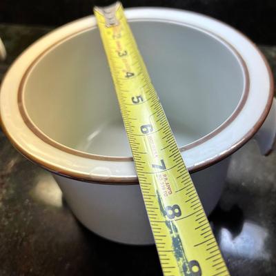 Lot Dansk Bistro Christianshavn Brown Trim Serving Ware