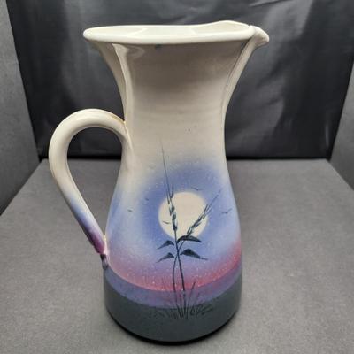 Mark Hudak Hand Thrown Pottery Pitcher