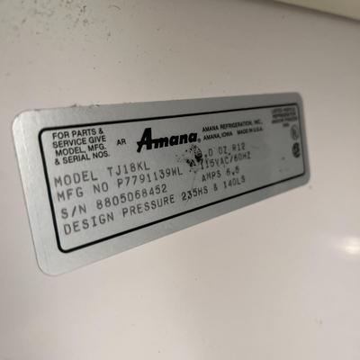 Amana 18 Almond Refrigerator