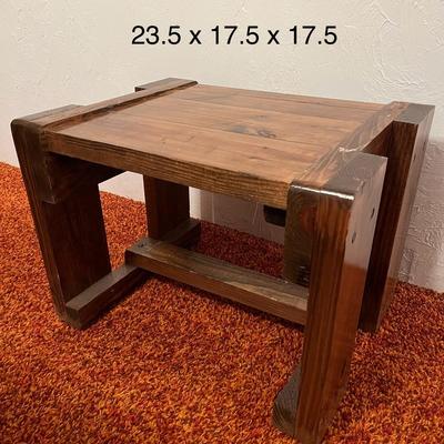Vintage Solid Wood Coffee & 2 Side Tables