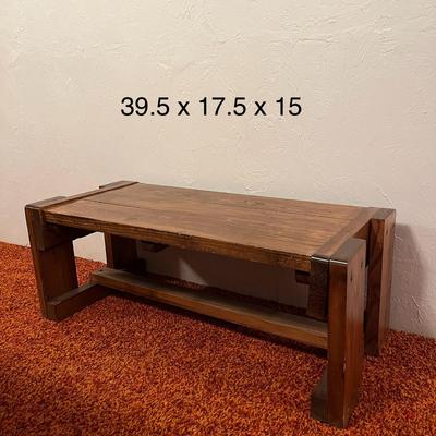 Vintage Solid Wood Coffee & 2 Side Tables