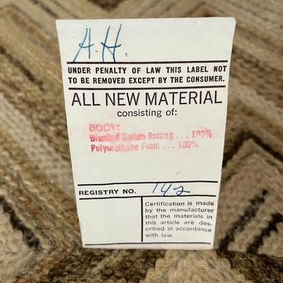 Vintage Chevron Sofa