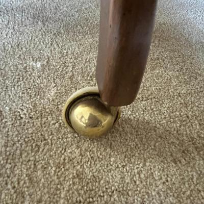 Vintage Caned Barrel Arm Chair