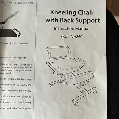 Rolling Kneeling Chair with Back Support