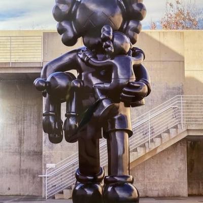 KAWS CLEAN SLATE EXHIBITION POSTER + RARE KAWS CARDS