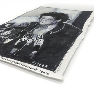 ANTHONY LISTER - BOB DYLAN ORIGINAL DRAWING