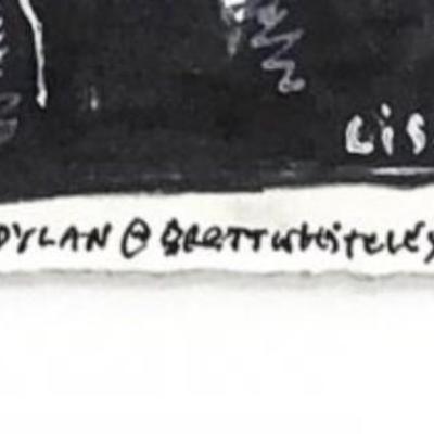 ANTHONY LISTER - BOB DYLAN ORIGINAL DRAWING