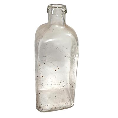 Antique Clear Glass Cork Top Rochester Germicide Co Bottle