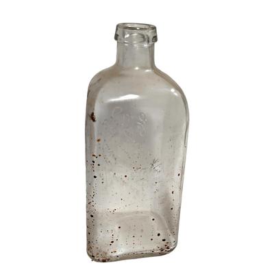Antique Clear Glass Cork Top Rochester Germicide Co Bottle