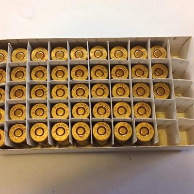 PMC 50 - 43 Center fire Cartridges 45 automatic partial box of ammo.