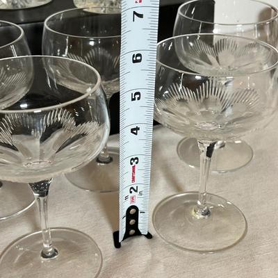 Crystal Decanters, Wine and Rocks Glasses Lot