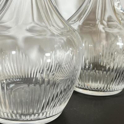 Crystal Decanters, Wine and Rocks Glasses Lot