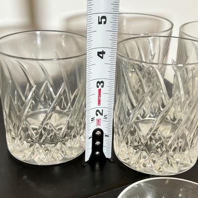 Crystal Decanters, Wine and Rocks Glasses Lot