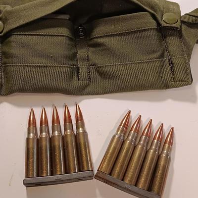 Military Ammo belt with Ammunition