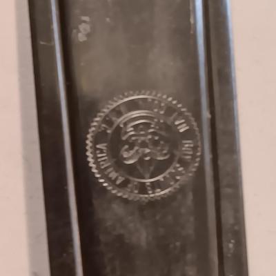 Boy Scouts of America clip together flatware - spoon - knife - fork with a vintage wooden handled ice pick