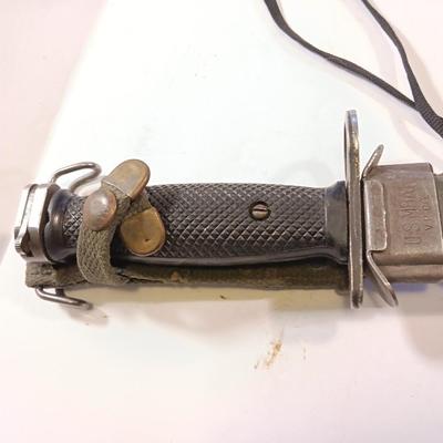 Vintage Imperial U.S. M7 Knife with M8Al Scabbard Vietnam Period