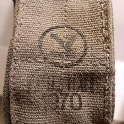 1970 & 1973 Two US Army Canvas Ammo Pouches with a belt