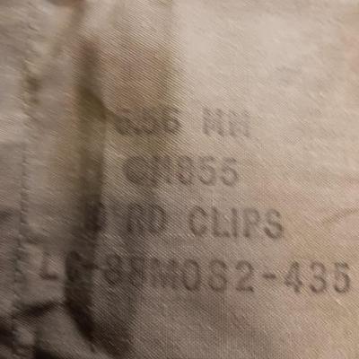 Surplus Chinese Army Type 56 SKS Carbine Chest Rig Ammo Pouch SKS Clips Pack with Garand Bandolier
