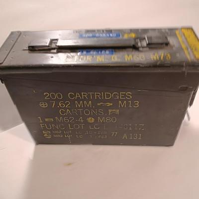 Empty Ammunition chest - 200 cartridges 7.62 mm M13 Metal Military Ammunition box