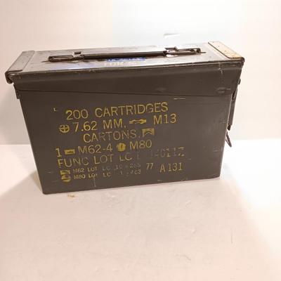 Empty Ammunition chest - 200 cartridges 7.62 mm M13 Metal Military Ammunition box
