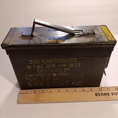 Empty Ammunition chest - 200 cartridges 7.62 mm M13 Metal Military Ammunition box