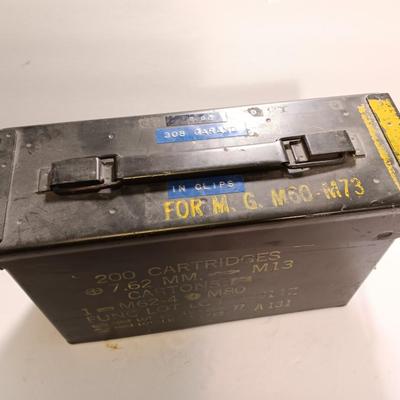 Empty Ammunition chest - 200 cartridges 7.62 mm M13 Metal Military Ammunition box