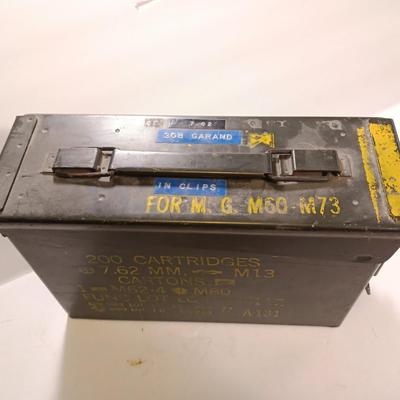 Empty Ammunition chest - 200 cartridges 7.62 mm M13 Metal Military Ammunition box
