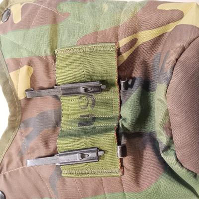 US Army issued Ammo / magazine pouch with Camouflage covered canteen.