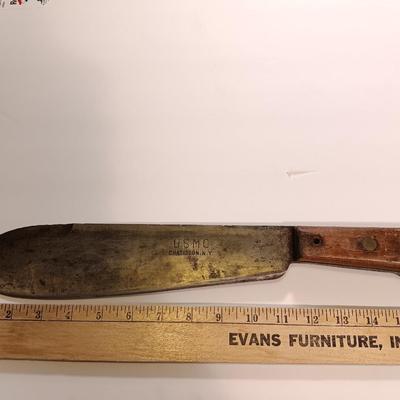 US WW2 USMC Marine Corps Large Bolo Knife Chatillon N.Y. With sheath