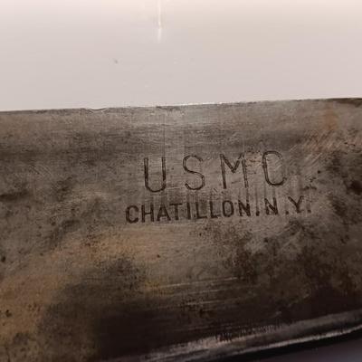 US WW2 USMC Marine Corps Large Bolo Knife Chatillon N.Y. With sheath