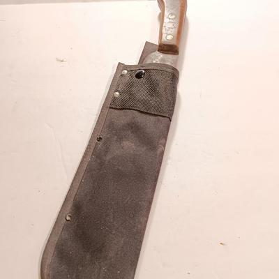 US WW2 USMC Marine Corps Large Bolo Knife Chatillon N.Y. With sheath