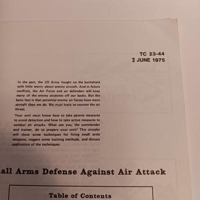 Books - Small Arms Defense against Air attack - Tappan on Survival and Citizen Soldier community defense