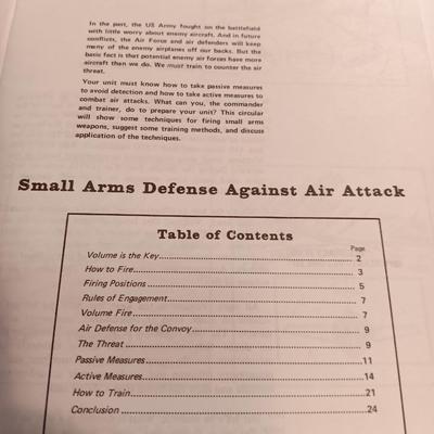 Books - Small Arms Defense against Air attack - Tappan on Survival and Citizen Soldier community defense