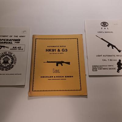 Books - Operators Manual for AK-47 Automatic HK91 & G3 - FAL User Manual Light auto rifle Cal. 7.62 mm