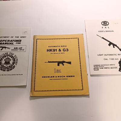 Books - Operators Manual for AK-47 Automatic HK91 & G3 - FAL User Manual Light auto rifle Cal. 7.62 mm