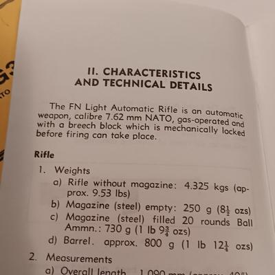 Books - Operators Manual for AK-47 Automatic HK91 & G3 - FAL User Manual Light auto rifle Cal. 7.62 mm