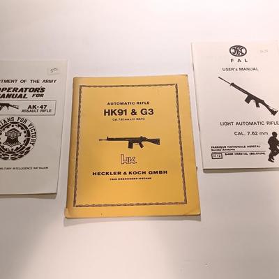 Books - Operators Manual for AK-47 Automatic HK91 & G3 - FAL User Manual Light auto rifle Cal. 7.62 mm