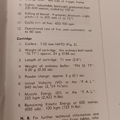 Books - Operators Manual for AK-47 Automatic HK91 & G3 - FAL User Manual Light auto rifle Cal. 7.62 mm